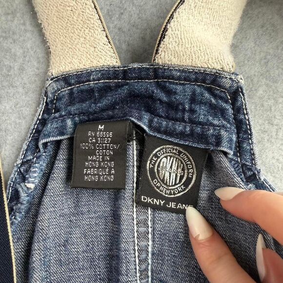 Dkny Women's Blue and Navy Dress - Picture 5 of 6